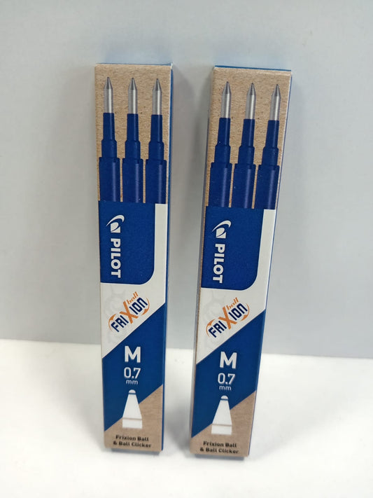 Set 3 rezerve Pilot Frixion 0.7mm Albastre