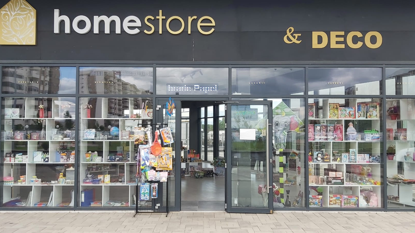 Storefront of a paper store