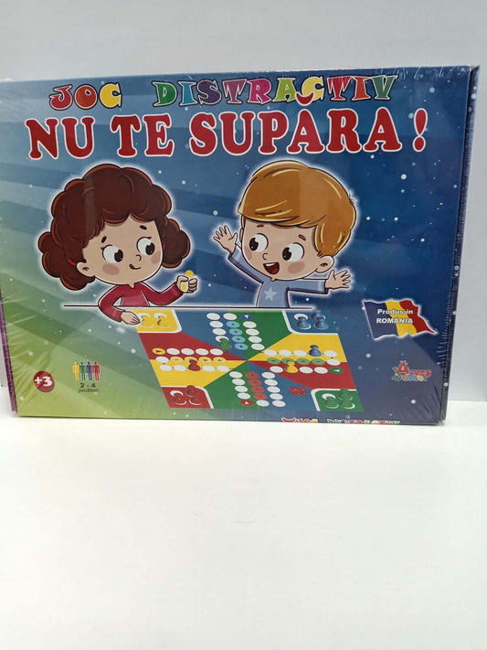 Joc clasic „Nu te supăra, frate!” pentru copii, perfect pentru distracție în familie și dezvoltarea spiritului de echipă.