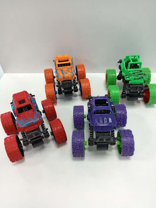 Jucării Monster Truck rezistente și colorate, perfecte pentru aventuri pline de acțiune și joacă în aer liber pentru copii.