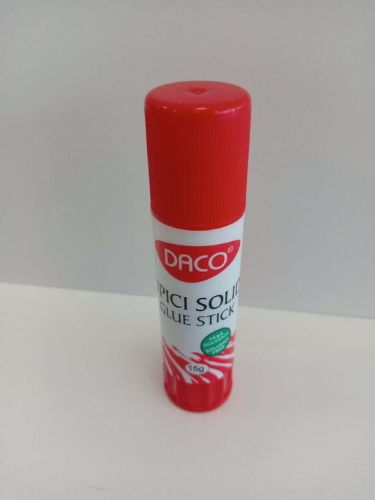 Lipici solid Daco, adeziv eficient și ușor de folosit, ideal pentru proiecte școlare și activități creative.